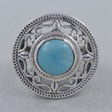 Natural Mexican Turquoise Silver Ring