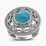 Larimar Silver Rings