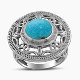 Larimar Silver Rings
