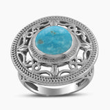 Larimar Silver Rings
