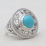 Larimar Silver Rings
