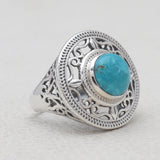 Larimar Silver Rings