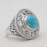 Larimar Silver Rings