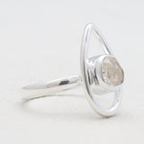 925 Sterling Silver Herkimer Quartz Rings