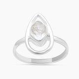 925 Sterling Silver Herkimer Quartz Rings