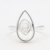 925 Sterling Silver Herkimer Quartz Rings