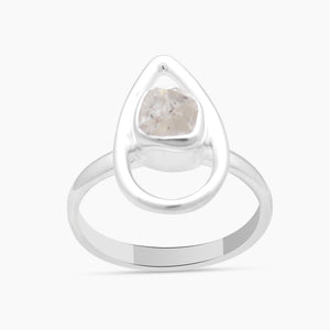 925 Sterling Silver Herkimer Quartz Rings