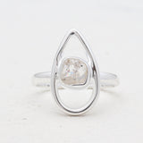 925 Sterling Silver Herkimer Quartz Rings