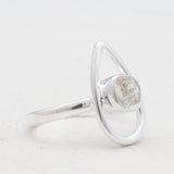 925 Sterling Silver Herkimer Quartz Rings