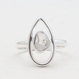 925 Sterling Silver Herkimer Quartz Rings