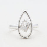 925 Sterling Silver Herkimer Quartz Rings