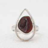 Coconut Geode Silver Rings