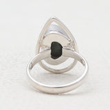 Coconut Geode Silver Rings