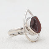 Coconut Geode Silver Rings