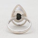 Coconut Geode Silver Rings