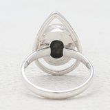 Coconut Geode Silver Rings