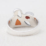 925 Sterling Silver Fanta Garnet Rings