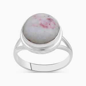 Pink Thulite Gemstone Silver Rings