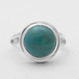 Natural Chrysocolla Silver Rings
