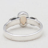 Natural Ethiopian Opal Silver Rings