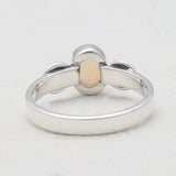 Natural Ethiopian Opal Silver Rings