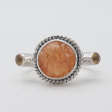 925 Sterling Silver Fanta Garnet Rings