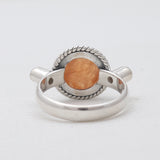 925 Sterling Silver Fanta Garnet Rings