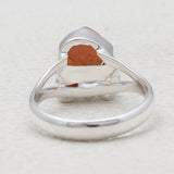 925 Sterling Silver Fanta Garnet Rings