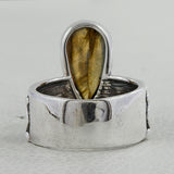 Dendritic Opal Silver Rings