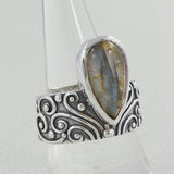 Dendritic Opal Silver Rings