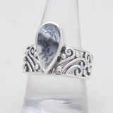 Dendritic Opal Silver Rings