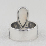 Dendritic Opal Silver Rings