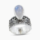 Dendritic Opal Silver Rings
