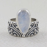 Dendritic Opal Silver Rings