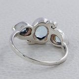 Blue Topaz Sterling Silver Ring