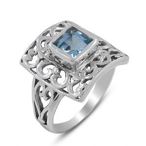 Amethyst Gemstone Silver Rings