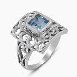 Amethyst Gemstone Silver Rings