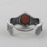 Rhodochrosite Silver Rings