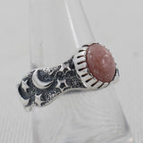 Rhodochrosite Silver Rings