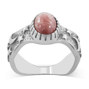 925 Sterling Silver Rhodochrosite Rings