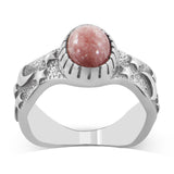 Rhodochrosite Silver Rings