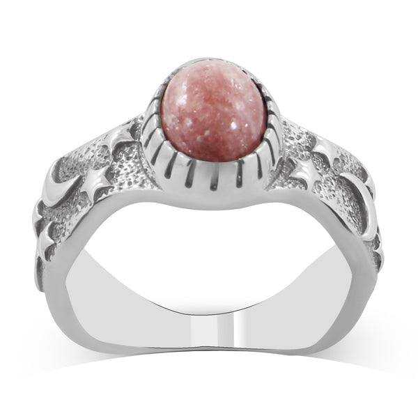 925 Sterling Silver Rhodochrosite Rings