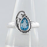 Natural Garnet Silver Rings