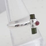 Tourmaline Pencil Silver Ring