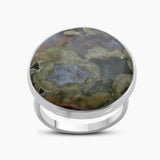 Peanut Wood Jasper Silver Rings