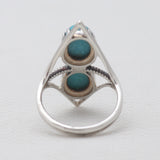 Mexican Turquoise Silver Rings