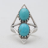 Mexican Turquoise Silver Rings