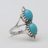 Mexican Turquoise Silver Rings