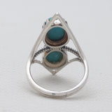 Mexican Turquoise Silver Rings