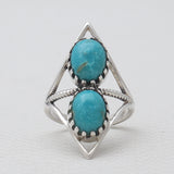 Mexican Turquoise Silver Rings